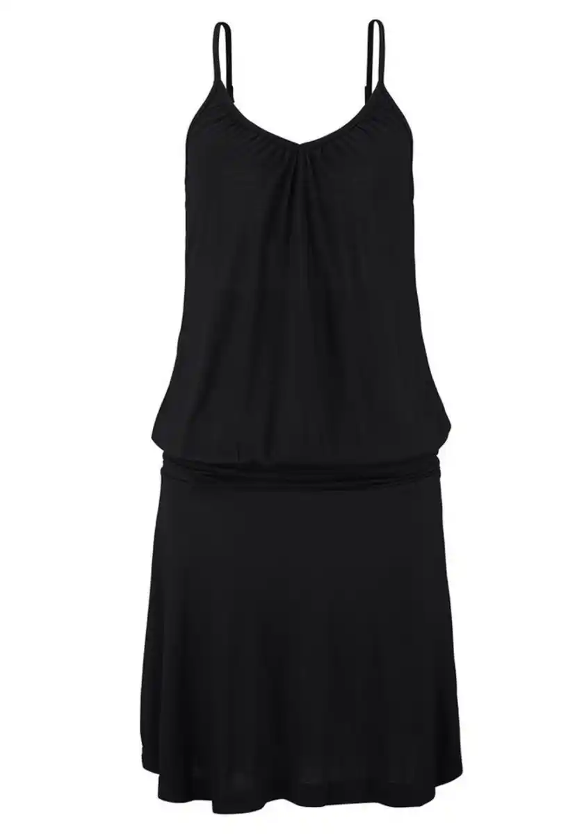 Bild 1 von Beachtime Strandkleid aus Viskosejersey mit verstellbaren Trägern, kurzes Sommerkleid