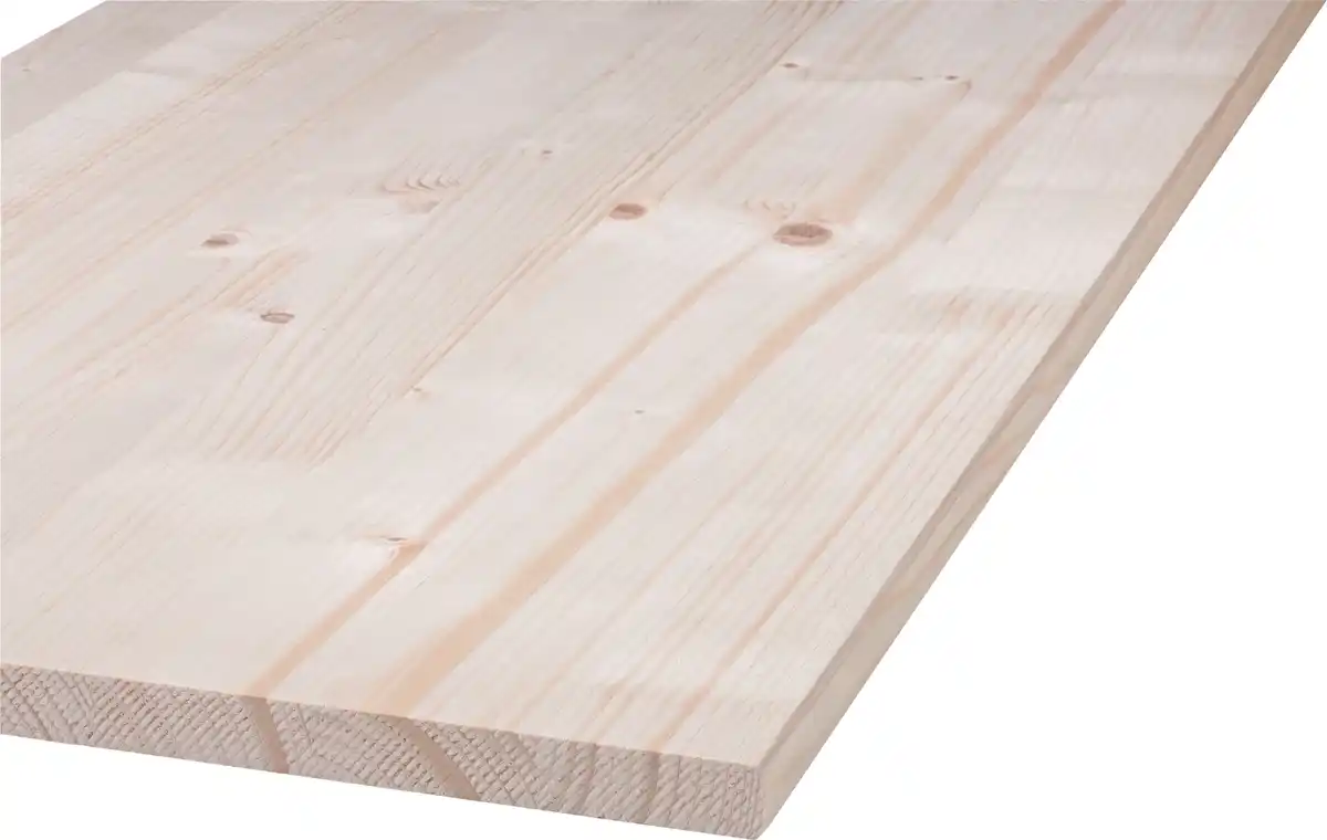 Bild 1 von Massivholzplatte Nadelholz Naturwuchs unfoliert 60 x 200 cm 18 mm