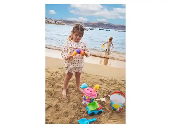 Bild 3 von lupilu® Sandspielzeug mit Eimer / Lastwagen / Gießkanne / Eiscreme