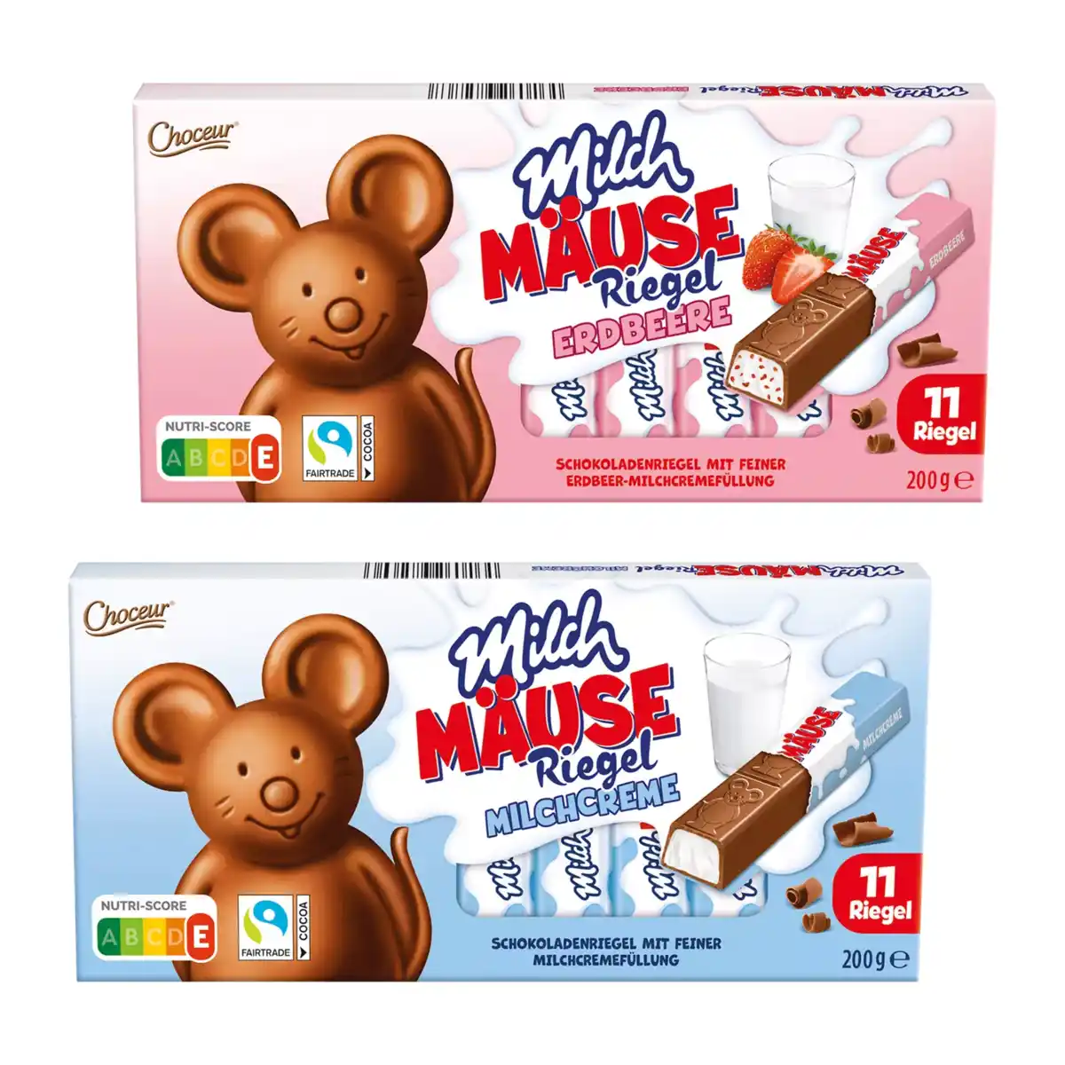 Bild 1 von CHOCEUR Milchmäuse-Riegel