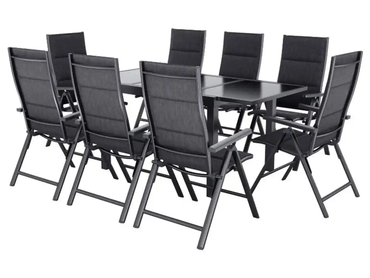 Bild 1 von LIVARNO® Alu-Premium-Set »Toronto«, 9-teilig - Ausziehtisch & 8 Klappsessel