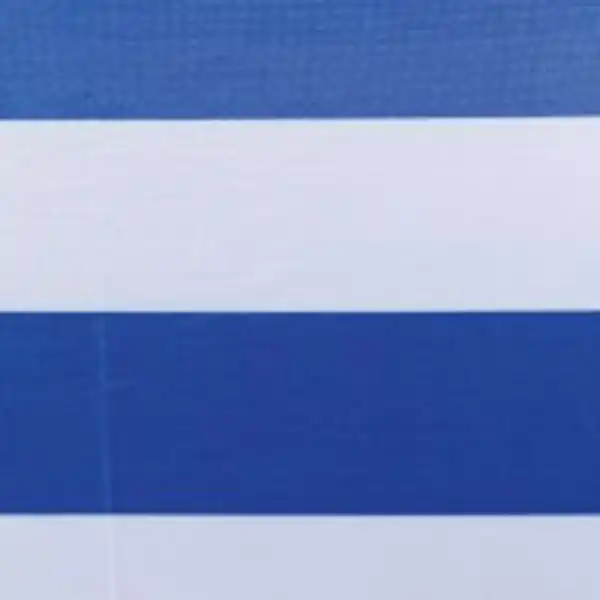 Bild 2 von Strand-/ Sonnenschirm - Weiß/Blau gestreift
