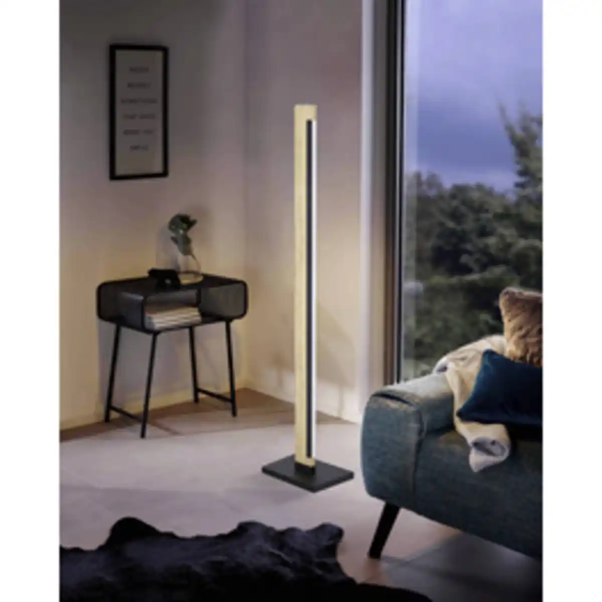 Bild 2 von EGLO Stehleuchte »CAMACHO«, stahl, holz, 3000K