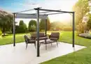 Bild 3 von Pavillon mit Schiebedach aus Aluminium ca. 290 x 290 x 215 cm in Grau