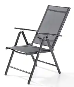 2er Set Aluminium Klappsessel - Anthrazit