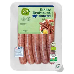 Bio Grobe Bratwurst 240 g