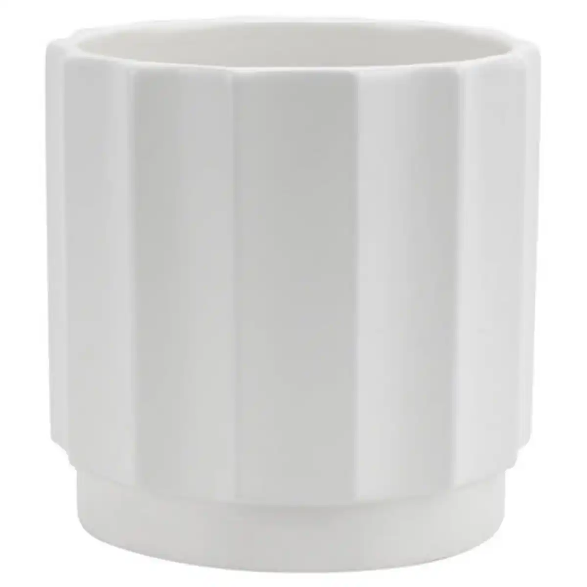 Bild 1 von BELAVI Pflanzgefäß Wellen, Style 1, Weiß Matt