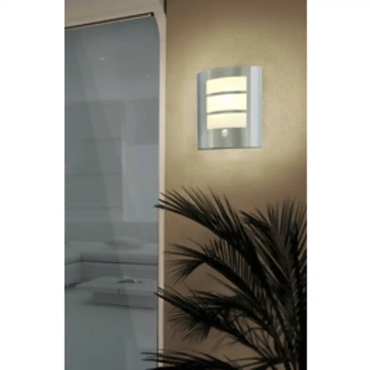 Bild 2 von EGLO Außenwandleuchte »CITY«, max. 60W, E27, weiss, (HxL): 26 x 23,5 cm, mit Sensor