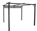 Bild 4 von Pavillon mit Schiebedach aus Aluminium ca. 290 x 290 x 215 cm in Grau