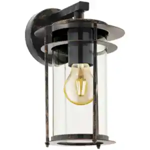 EGLO Außenwandleuchte »VALDEO«, max.60W, kupferfarben-antik, IP44 E27, (HxL): 27,5 x 16,5 cm