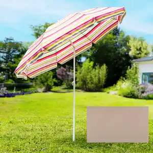 Strand-/ Sonnenschirm Ø 200 cm, Taupe