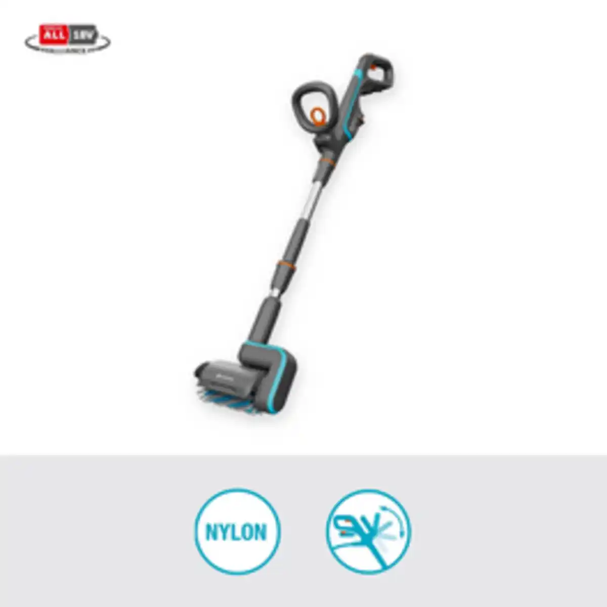 Bild 2 von GARDENA Akku-Reinigungsbürste, »AquaBrush«, LxBxH: 136,4x16,3x23,1 cm, grau