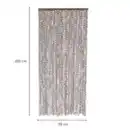 Bild 2 von Flauschvorhang 90x200cm taupe-weiß meliert, Fliegenschutz, Türvorhang Wohnwagen