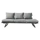 Bild 1 von 7tlg. Alu-Loungebank Arruzo mit verstellbarem Kopfteil - ca. 200 x 69 x H 31-71 cm