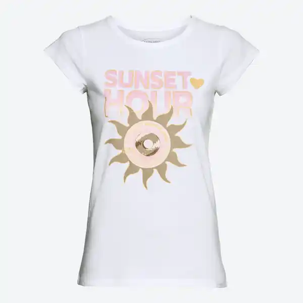 Bild 3 von Damen-T-Shirt mit Frontaufdruck