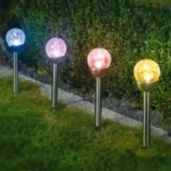 Bild 2 von XXL-LED-Solar-Kugel "Crashglas" 4er-Set