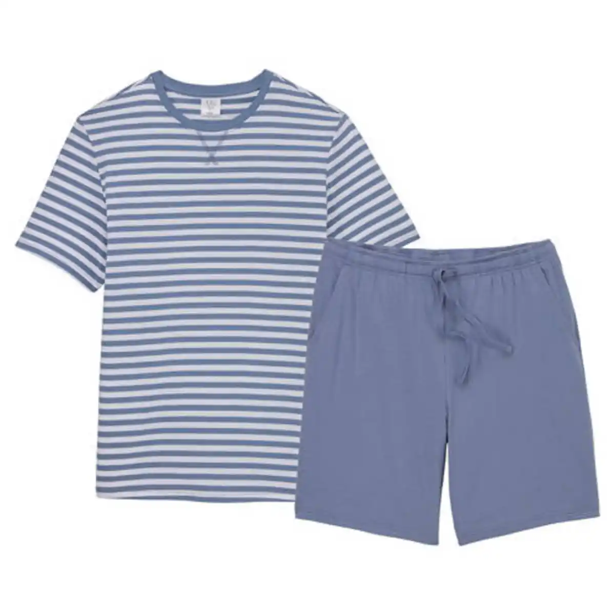 Bild 1 von UP2FASHION MEN Herren Kurzer Pyjama, Hellblau/Streifen, M