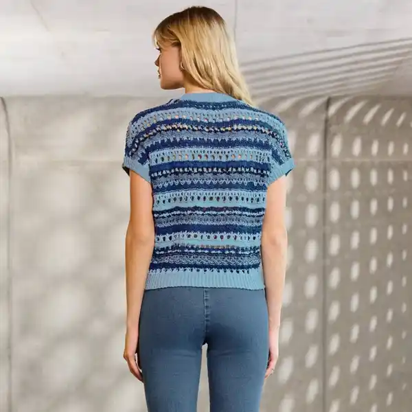 Bild 4 von Damen-Pullunder in Strickstruktur