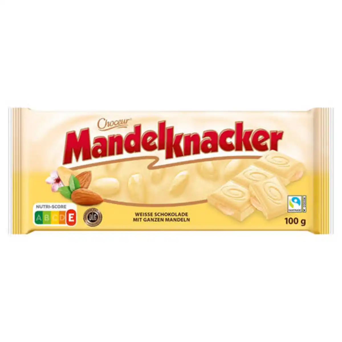 Bild 1 von CHOCEUR Mandelknacker 100 g, Weiße Schokolade Mandel