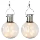 Bild 1 von BELAVI Solar LED Glühbirnen, 2er-Set, Wellen, Weiß