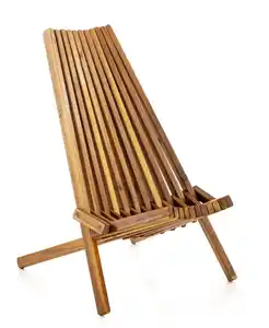 Holzliegestuhl klappbar aus Akazie, ca. 56 x 74 x 85 cm