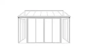 Wintergarten aus Aluminium, ca. 292 x 428 x 312 cm - Weiß
