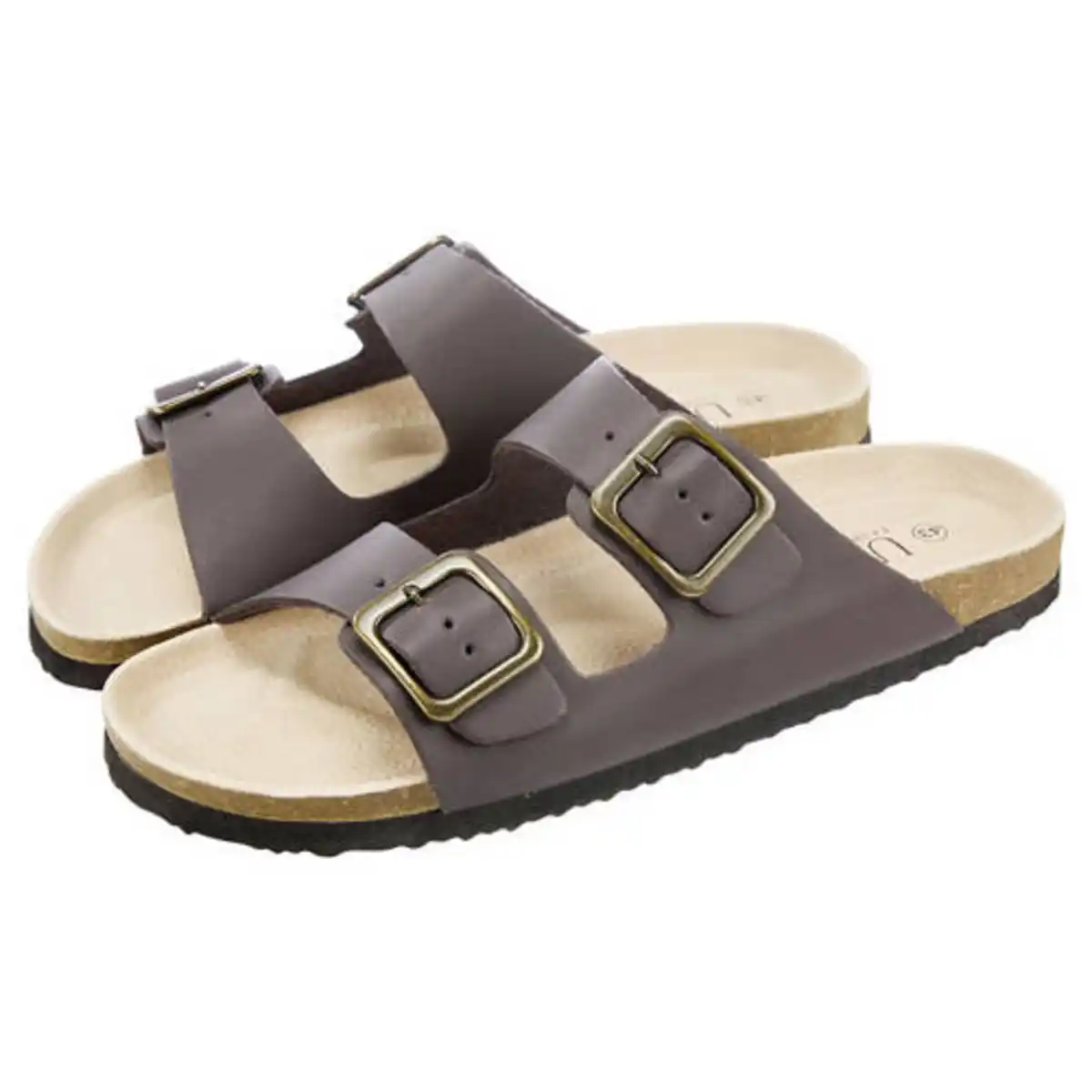 Bild 1 von UP2FASHION Damen oder Herren Tieffußbettpantoletten, Unisex, Taupe, 38