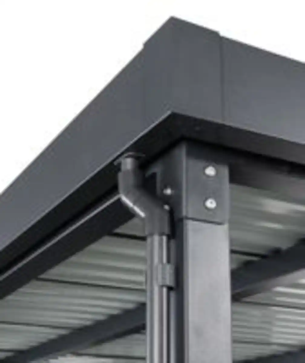 Bild 4 von Metallgerätehaus 5㎡ Skylight mit 7㎡ Carport-Erweiterung 2 in 1, ca. 245 x 204 x 226 cm