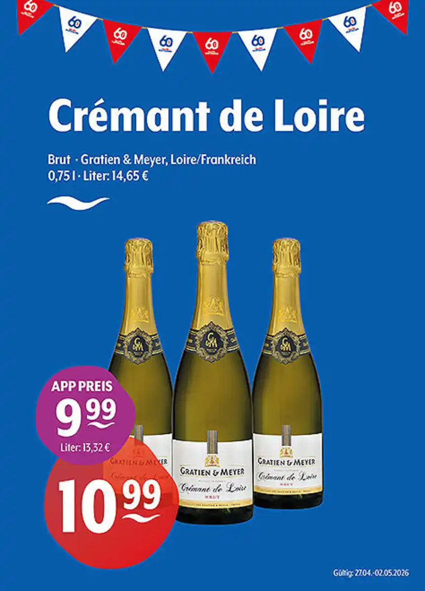Bild 1 von Crémant de Loire BrutGratien & MeyerLoire/Frankreich