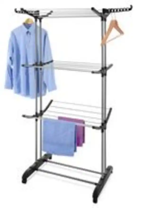 Bild 2 von Turmwäscheständer XXL silber/schwarz