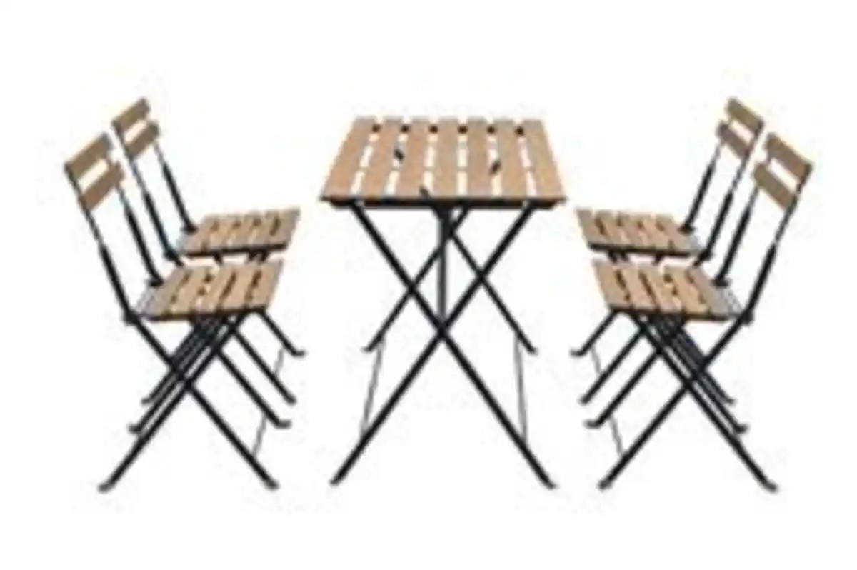 Bild 3 von 5tlg. IVY Bistro Set aus Akazienholz - Braun