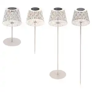 CASALUX 4-in-1 Solar Außentischleuchte, Beige