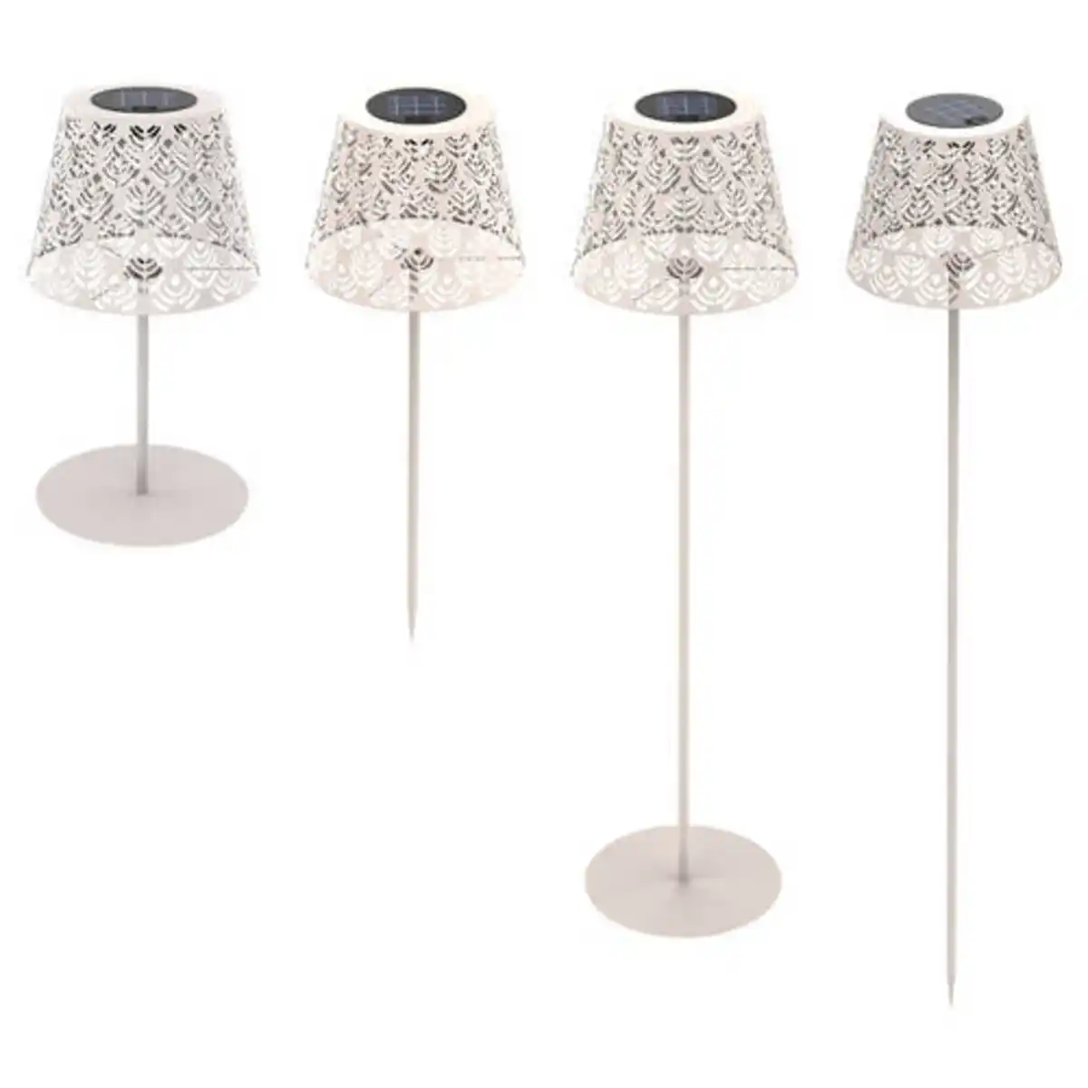 Bild 1 von CASALUX 4-in-1 Solar Außentischleuchte, Beige