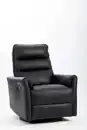 Bild 1 von Verstellbarer Relaxsessel / Massagesessel, ca. 75 x 94,5 x 100,5 cm - Schwarz in Lederoptik