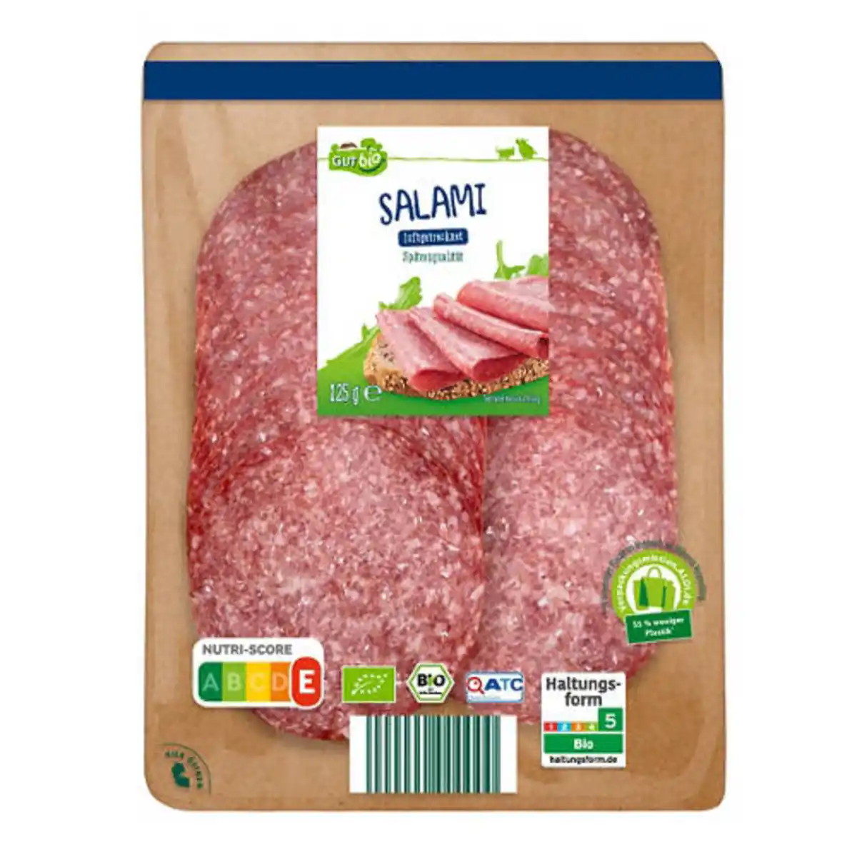 Bild 1 von Bio-Salami 125 g, Luftgetrocknet