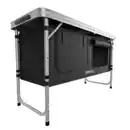 Bild 4 von Campingküche faltbar, Outdoorküche höhenverstellbar, mit Arbeitsplatte, Staufächer, Tragetasche