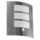 Bild 1 von EGLO Außenwandleuchte »CITY«, max. 60W, E27, weiss, (HxL): 26 x 23,5 cm, mit Sensor