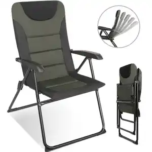 HOMECALL Campingstuhl Gartenstuhl klappbar, polyester, 5 fach Verstellbarer Rückenlehne, bis 150kg