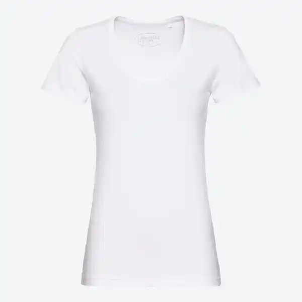 Bild 3 von Damen-T-Shirt mit V-Ausschnitt