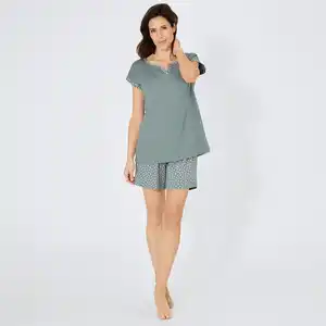 Damen-Shorty mit Punkte-Muster, 2-teilig