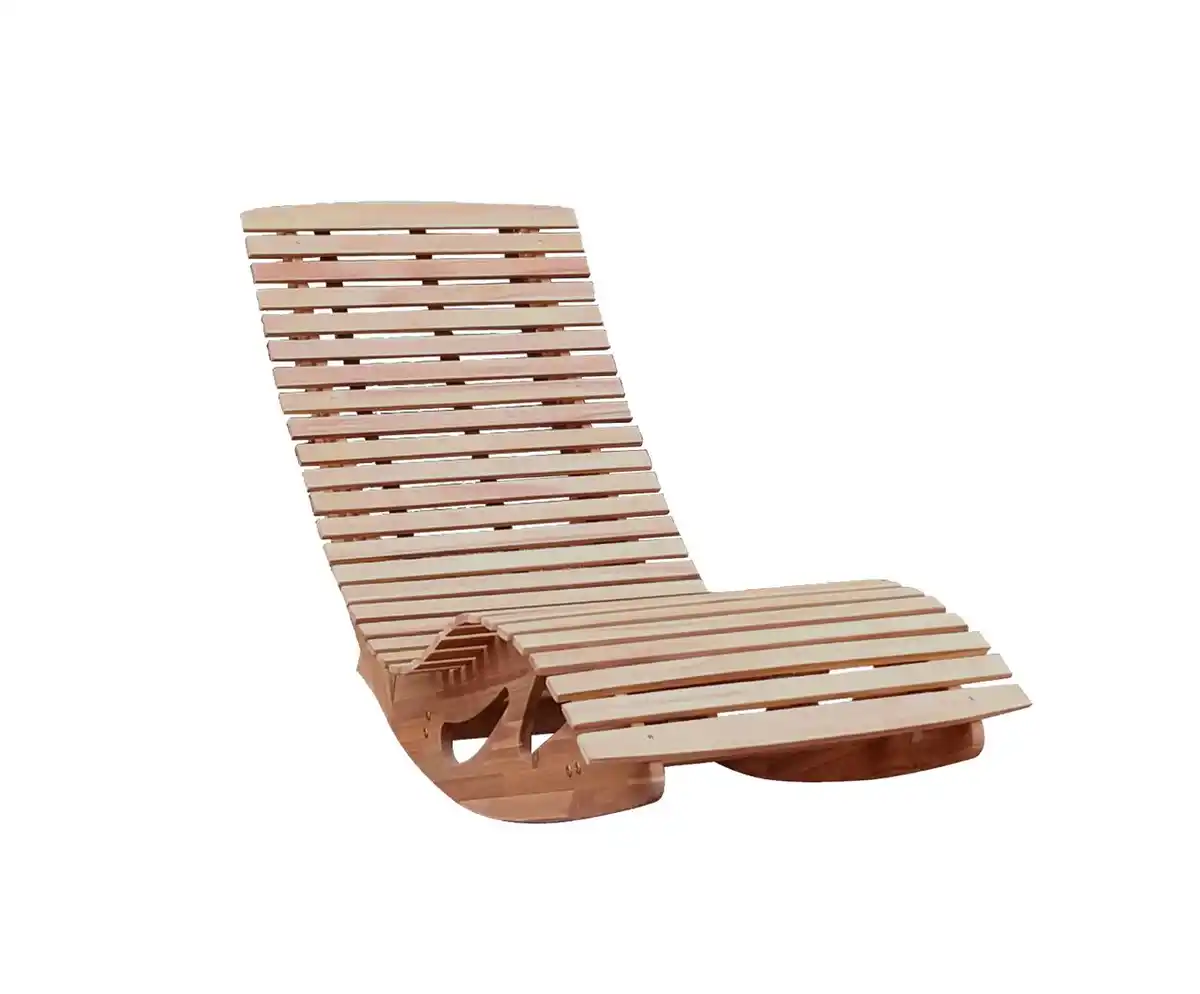 Bild 1 von Ergonomische Schwungliege aus Akazienholz, trennbar - FSC® zertifiziert