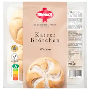 Sinnack Kaiserbrötchen 220g