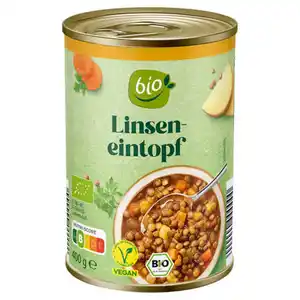Bio-Suppe/-Eintopf 400 g, Linseneintopf