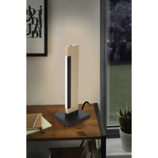 Bild 2 von EGLO Tischleuchte »CAMACHO«, stahl, holz, 3000K