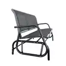 Bild 1 von 3-Sitzer Garten Schaukelbank, ca. 151 x 70 x 83 cm - Schwarz