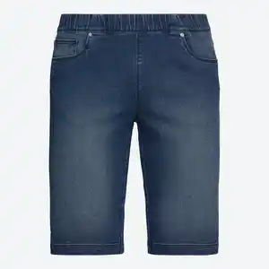 Damen-Jeans-Bermudas mit elastischem Bund