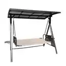 Bild 2 von Outdoor 3-Sitzer Hollywoodschaukel, ca. 194 x 114 x 176 cm - Grau
