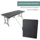 Bild 3 von Gartentisch in Holzoptik, Klapptisch 180 x 75 cm, Buffettisch bis 150 kg belastbar