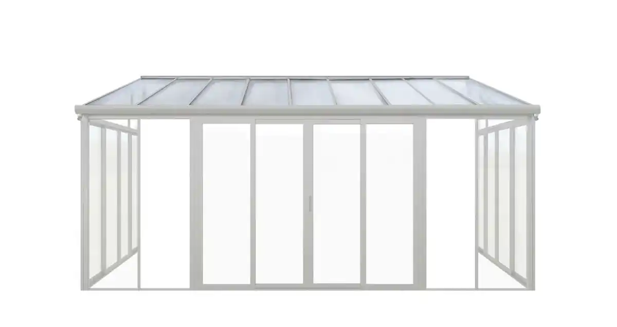 Bild 1 von Wintergarten aus Aluminium, ca. 300 x 548 x 312 cm - Weiß