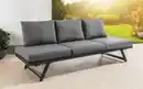 Bild 2 von 7tlg. Alu-Loungebank Arruzo mit verstellbarem Kopfteil - ca. 200 x 69 x H 31-71 cm